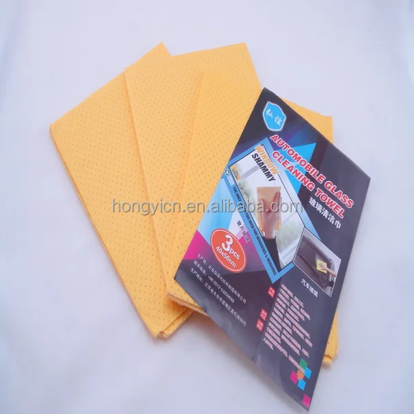 pva chamois nonwoven fabric car cleaning cloth