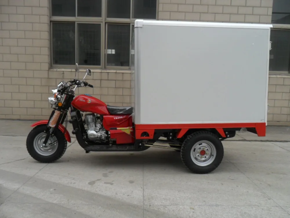 high quality Strong power cargo tricycle 3 wheel bicycle with closed box