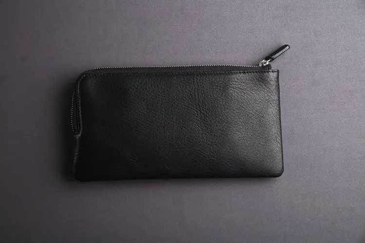 Personalized full grain genuine leather wallet goods from china