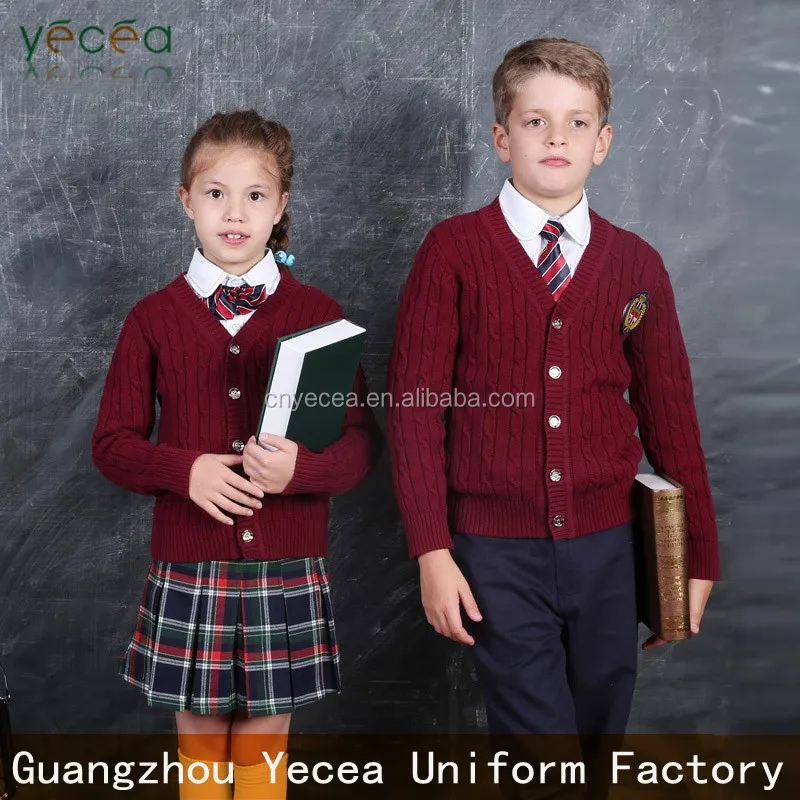 Hot selled high quality school uniform for primary students