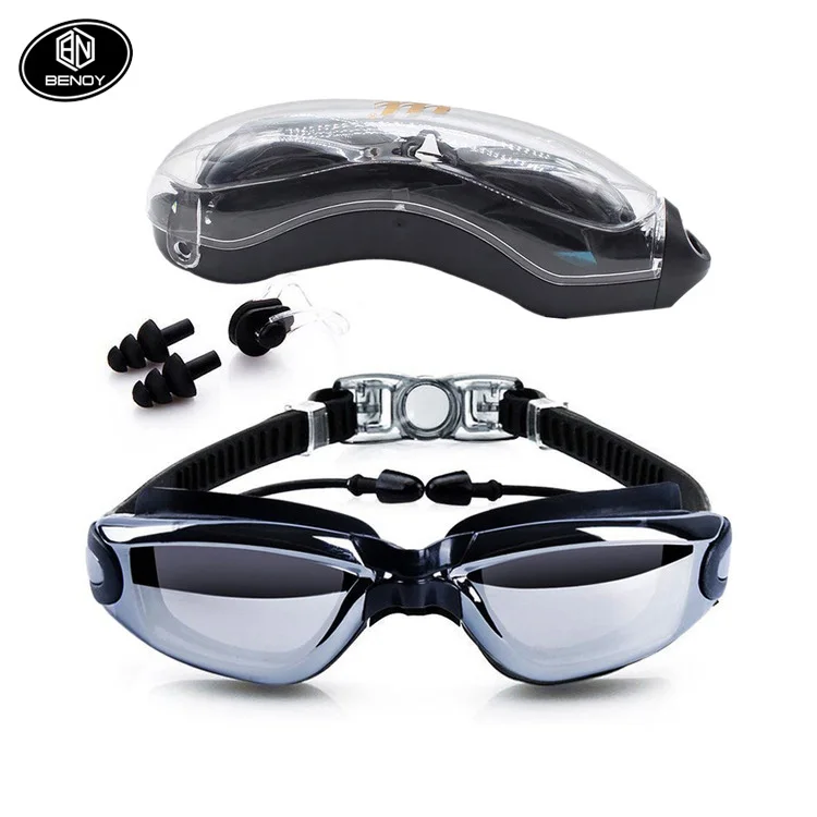 Amazon HD Anti-Fog 100% UV Protection Swimming Goggle with Earplugs & Nose