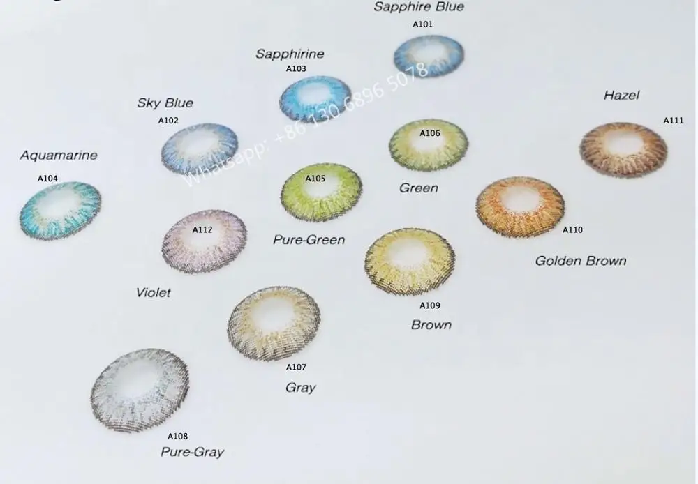 
yearly used 14.5mm in stock Three tones Wholesale Best Dream Natural Colored contact lenses 