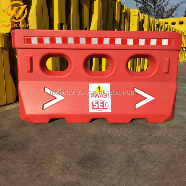 Road Construction Safety Plastic Jersey Traffic Water Filled Barrier