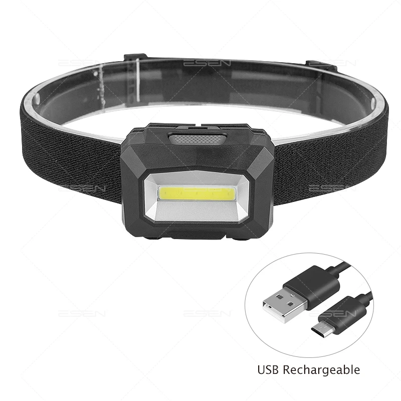Plastic ABS Material 90 degree adjustable head lamp 3w cob led running headlamp