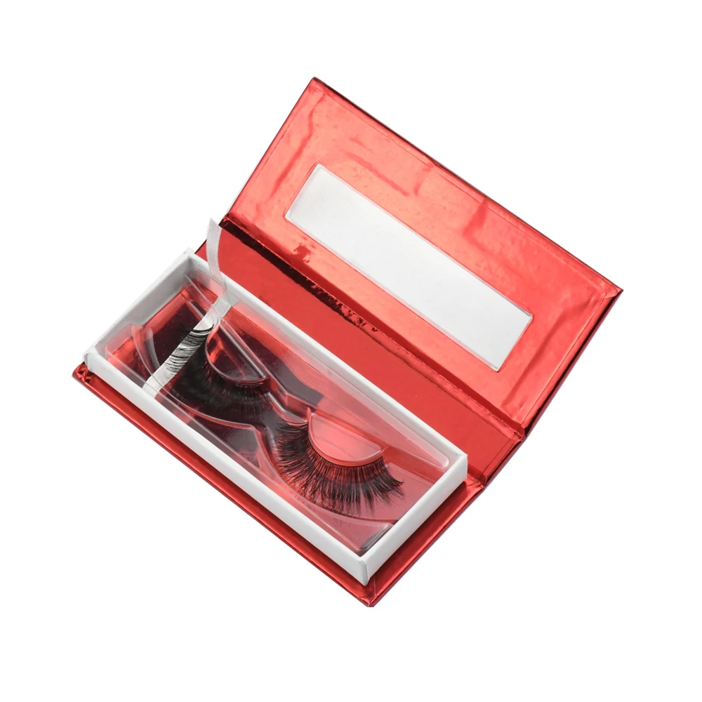 Faux mink eyelash and silk lashes with custom eyelash box