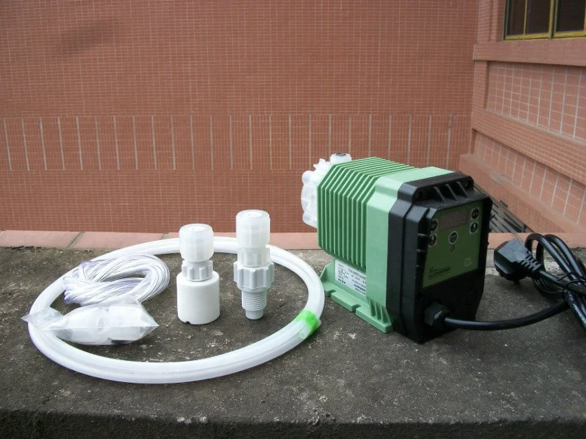 Hot sales dosing pump  metering chemical liquid 3.12L/H flow, 7.6Bar pressure 12W powder solenoid pump