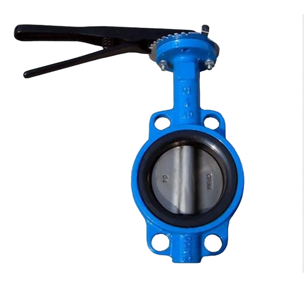 lever operate wafer type butterfly valve cast iron