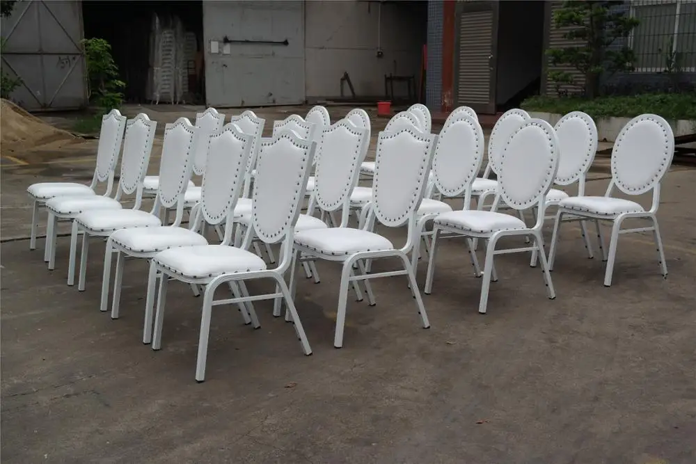 YC-ZL150-01 White Used Rental stacking banquet hotel chair for sale