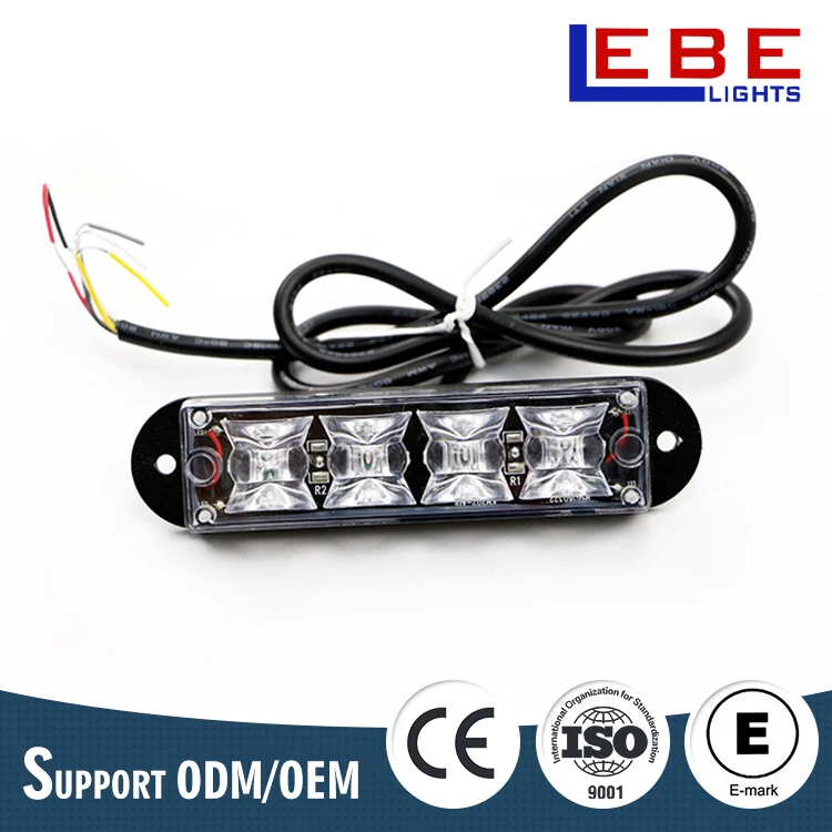 Car led emergency vehicle lighthead/grille surface led strobe light
