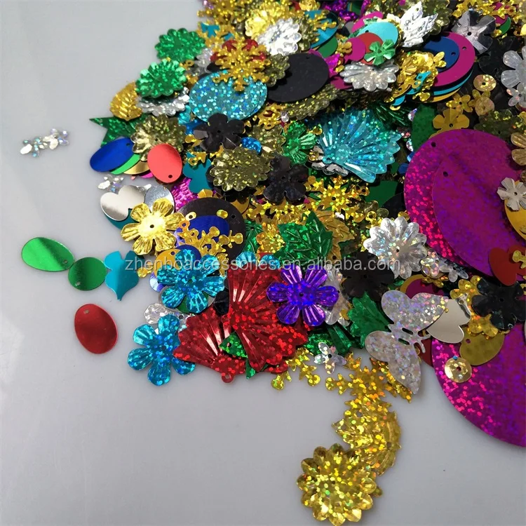 Китайский поставщик, индивидуальные разноцветные блестки, блестки различных форм