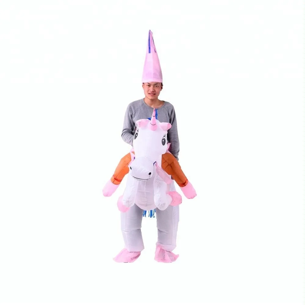 New design customized size mascot unicorn Inflatable costume for adult