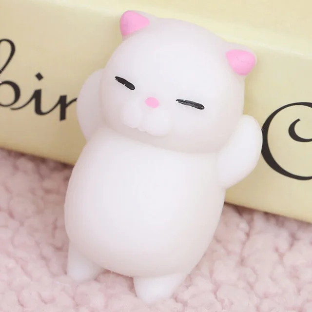 
Cheap TPR Soft Anti Stress Mini Animal Toys 3D Mochi Squishy Cat 