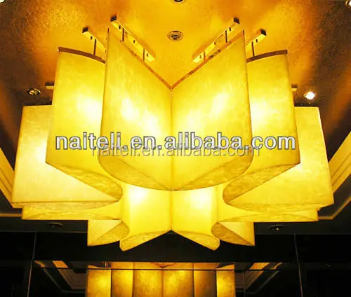 Translucent Backlit Golden color Faux Onyx Panel