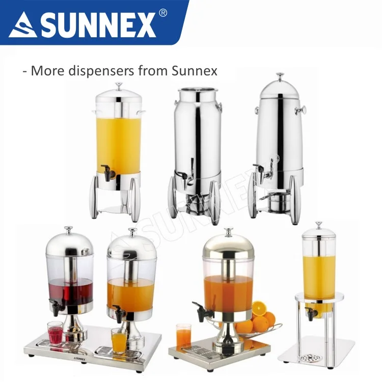 Sunnex classic buffet beverage juice dispenser 8LTR for hotel catering equipment