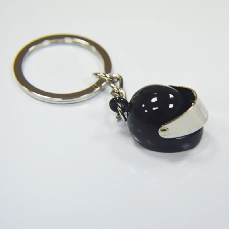 Custom Metal Motorcycle Safety Helmet Keychain