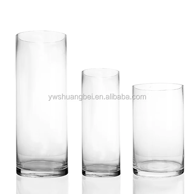 1030 High Quality Cheap Hot Selling Clear Glass Flower Vase 24pcs/ctn