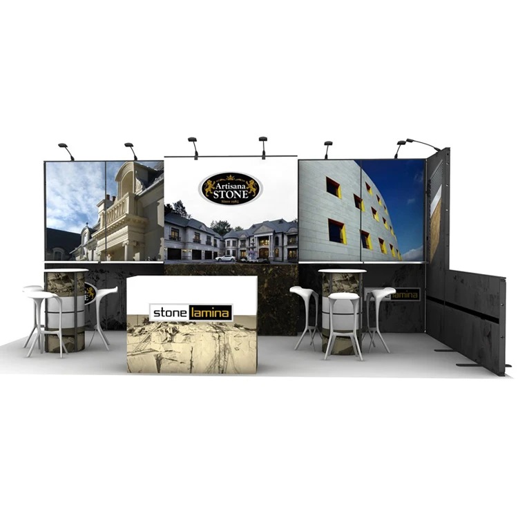 10x20 Custom Reusable Modular Aluminum Trade Show Booth