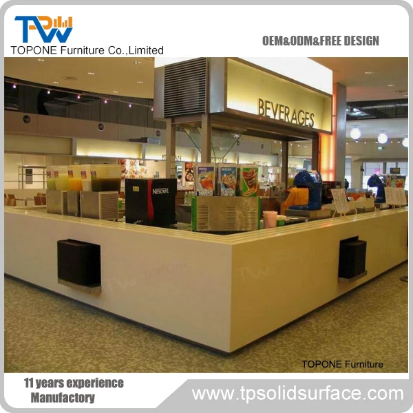 U shape Gold and Black Nightclub Commercial Bar Counter