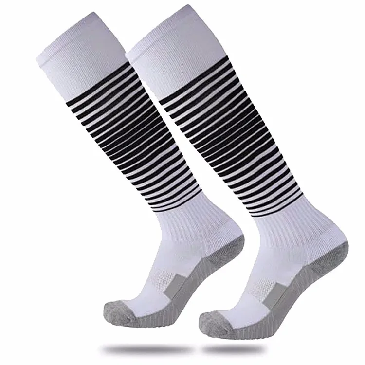 New blank thicken sole soccer team socks for football game