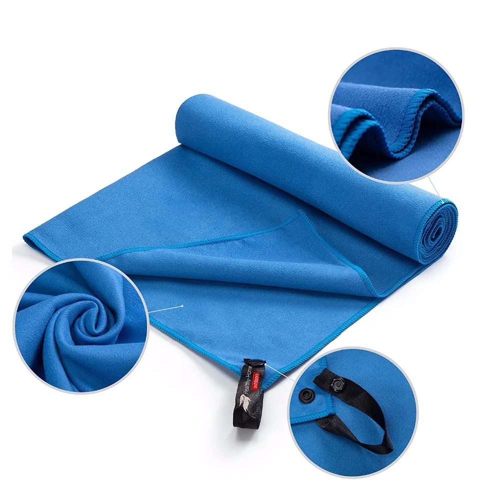 microfiber cloth microfibre fabric pocket golf towel with clip