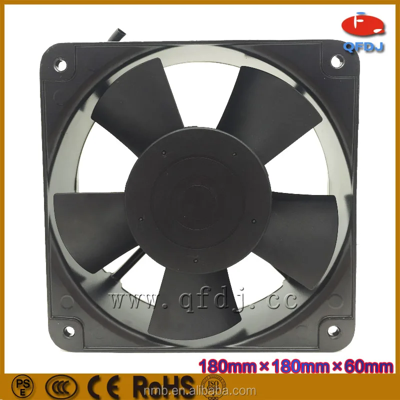 220 В ac маленький термостойкий вентилятор 18060 охлаждающий вытяжной 180 мм охлаждения электродвигателя