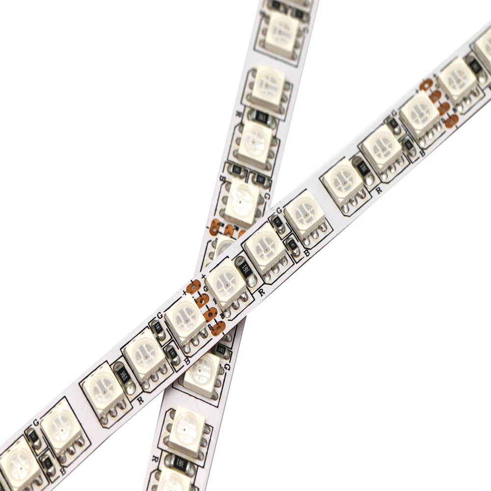 High quality  led stripe SMD5050 120 leds/m rgb flexible strip  12V 24V