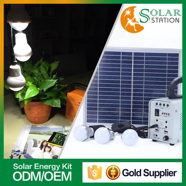 China manufacturer portable off grid panel energy powered outdoor led light 10w solar panel 12v kit