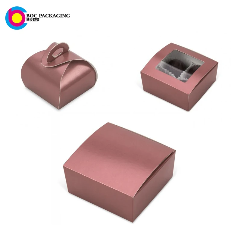 custom Metallic rose gold box