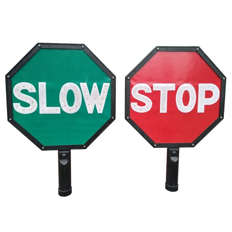 rechargeable green hand held stop slow led paddle boards