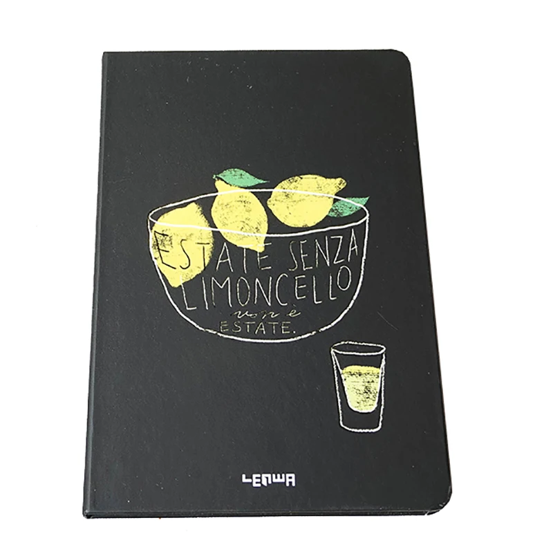 A3A4A5A6 Custom Material Custom Printing Debossed Logo Glod Edge Agenda Notebook with Envelop Pocket and Elastic Band