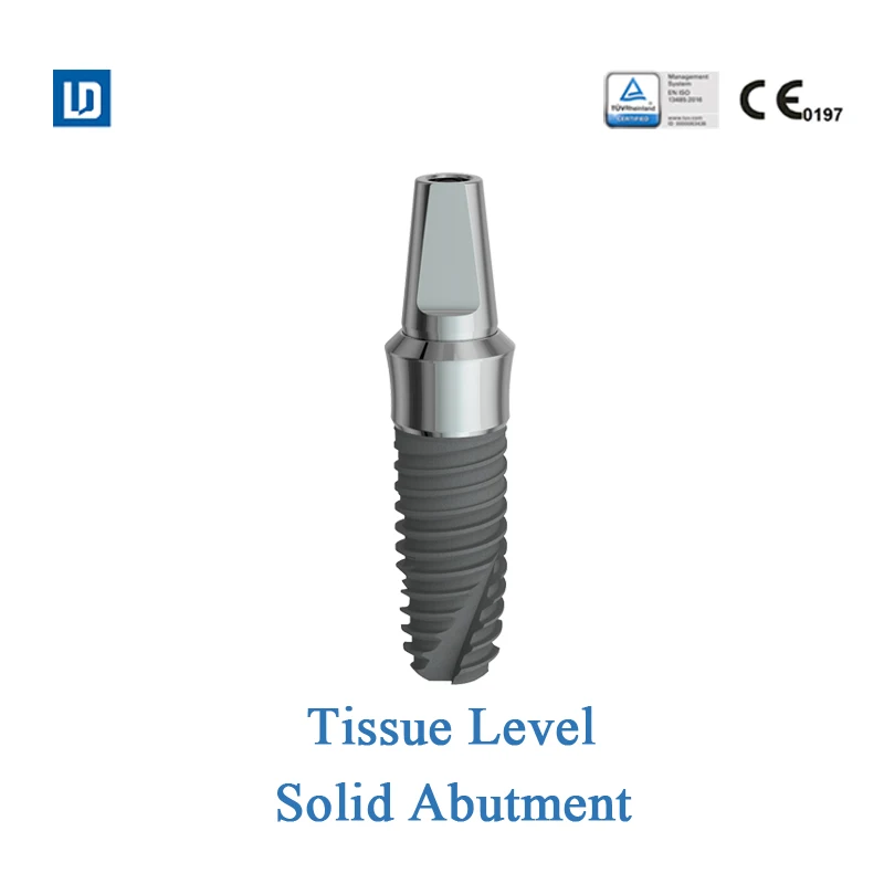 MSLD LeadOss dental abutment solid abutment tissue level titanium base abutment compatible with straumann