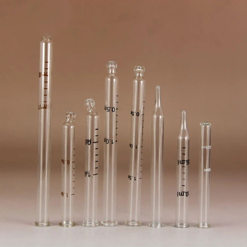 2019 new empty hyaluronic acid glass ampoule with opener