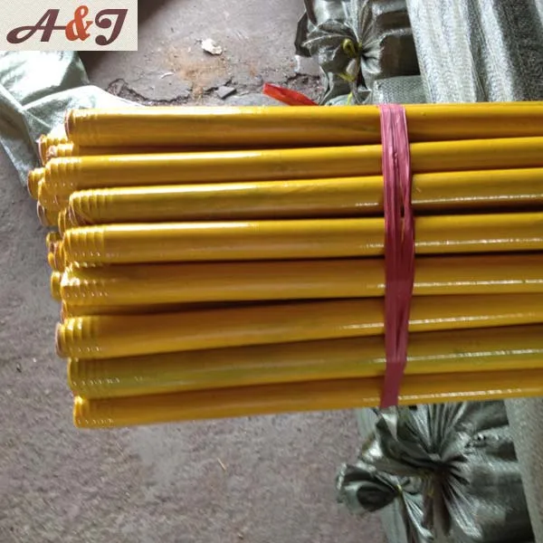
eucalyptus logs PVC covered wood stick for broom grass 