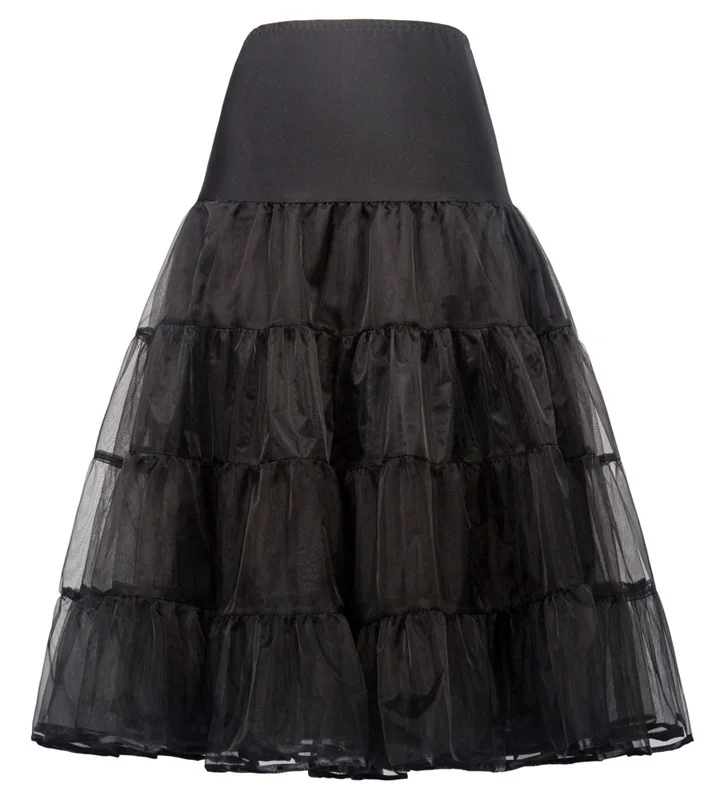 
Grace Karin Retro Vintage 2-Layers Voile Red Dress Crinoline Bridal Underskirt Petticoat CL010638 