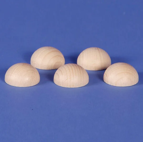 Необработанные натуральные гладкие деревянные полушарики/деревянные декоративные сферические поделки на