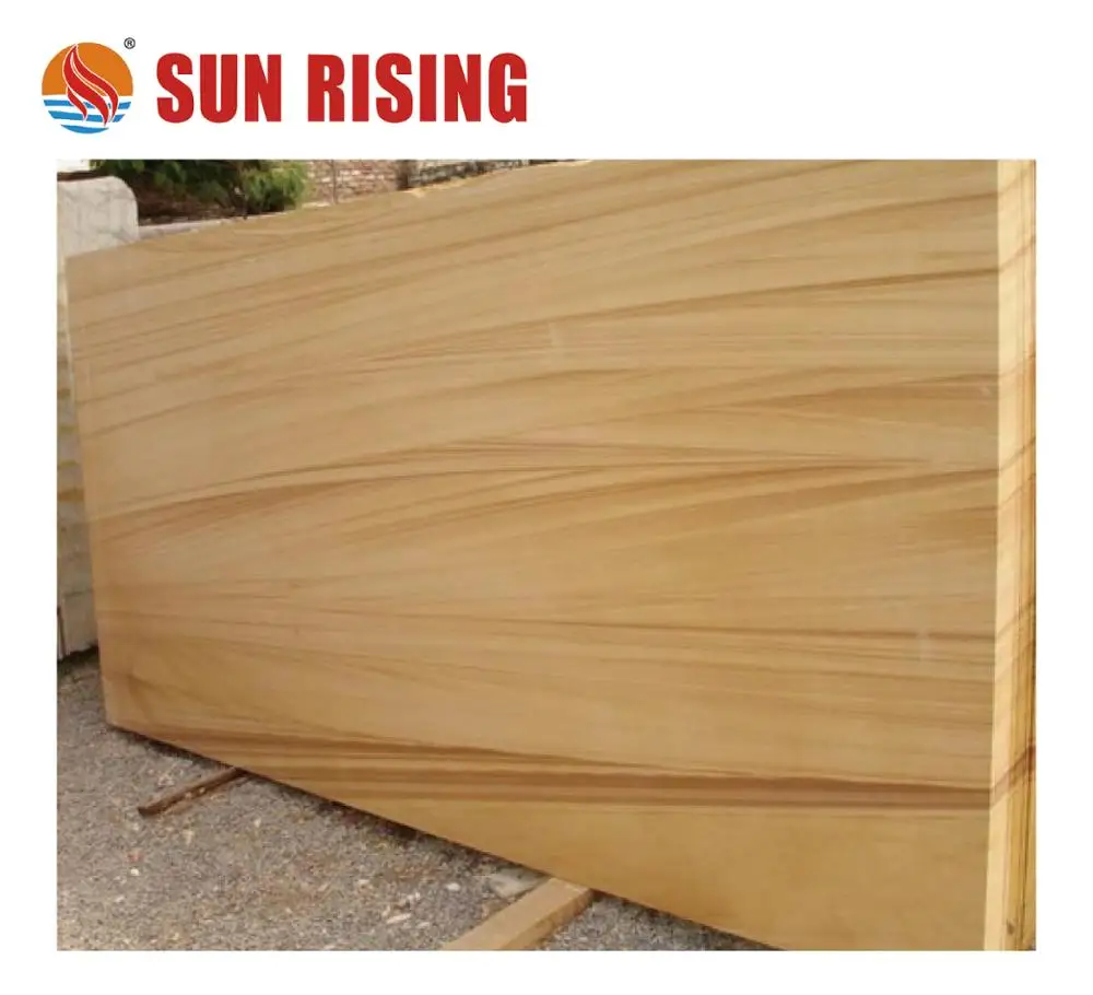 Manufacturer and Quarry-Owner Supply Wooden Yellow Sandstone