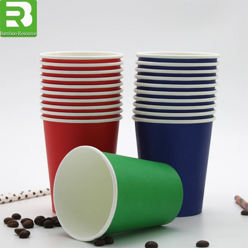 
All size Disposable custom printed tea paper cups with lids recyclable Modern style custom design disposable coffee paper cups 