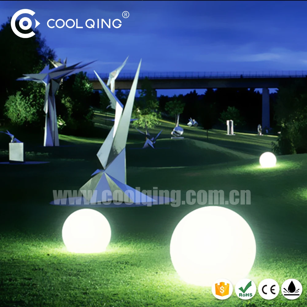 16 color changing rechargeable led light bowling ball for outdoor led crystal magic ball light