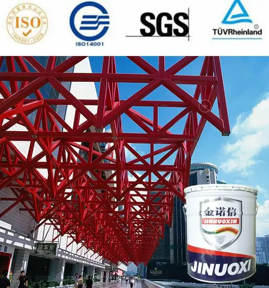 
 Многофункциональная краска-грунтовка из красного оксида для стальных конструкций, защитная краска-пленка  