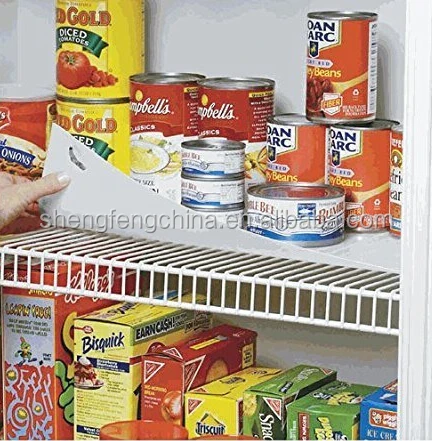 white / black plastic Shelf Liner For Wire Shelving