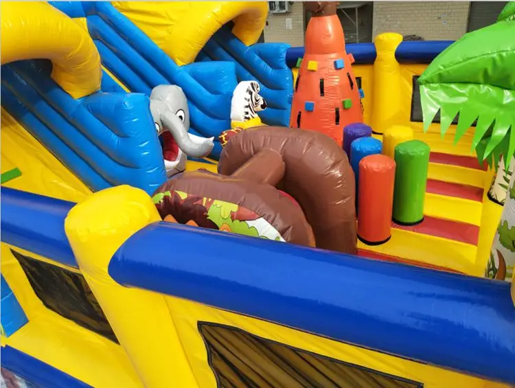 Большая игровая площадка castillo, развлекательная надувная горка для строительства земли/в русском стиле, надувная батутная горка