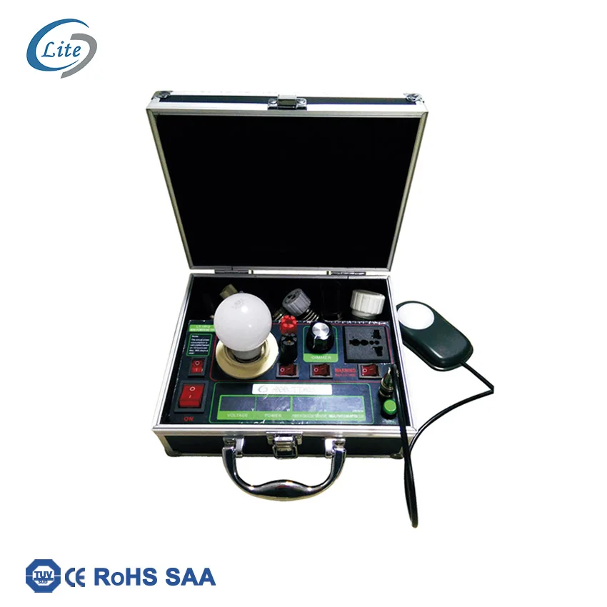 Mini AC Lux power meter patent portable precise quick speed with flicker and dimmer test device at homes and laboratories