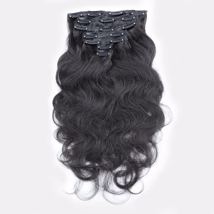 Xibolai new arrival Clip in hair 3 sets for full head unprocessed virgin human hair dubai