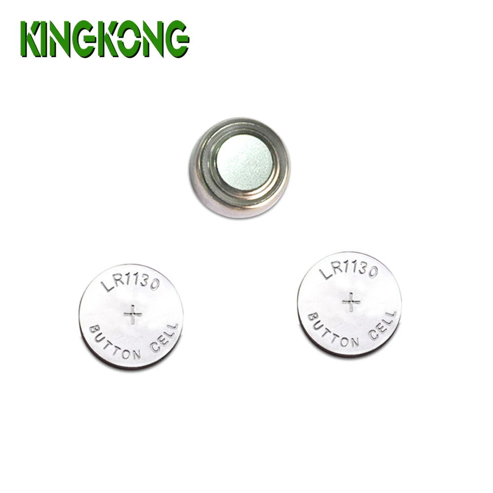Kingkong AG10 LR54 LR1130 1.5V 50pcs Blister pack Alkaline batteries Button Cells