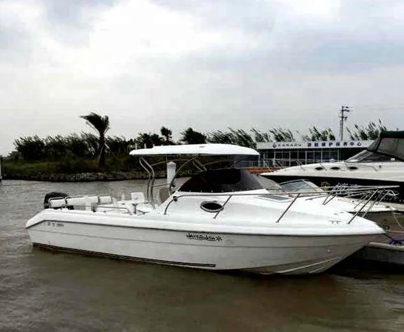 
Fiberglass cheap Cabin Fishing yacht boat for sale 