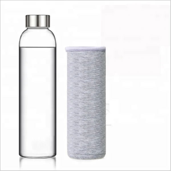 550ml clear glass water bottles/borosilicate water bottles