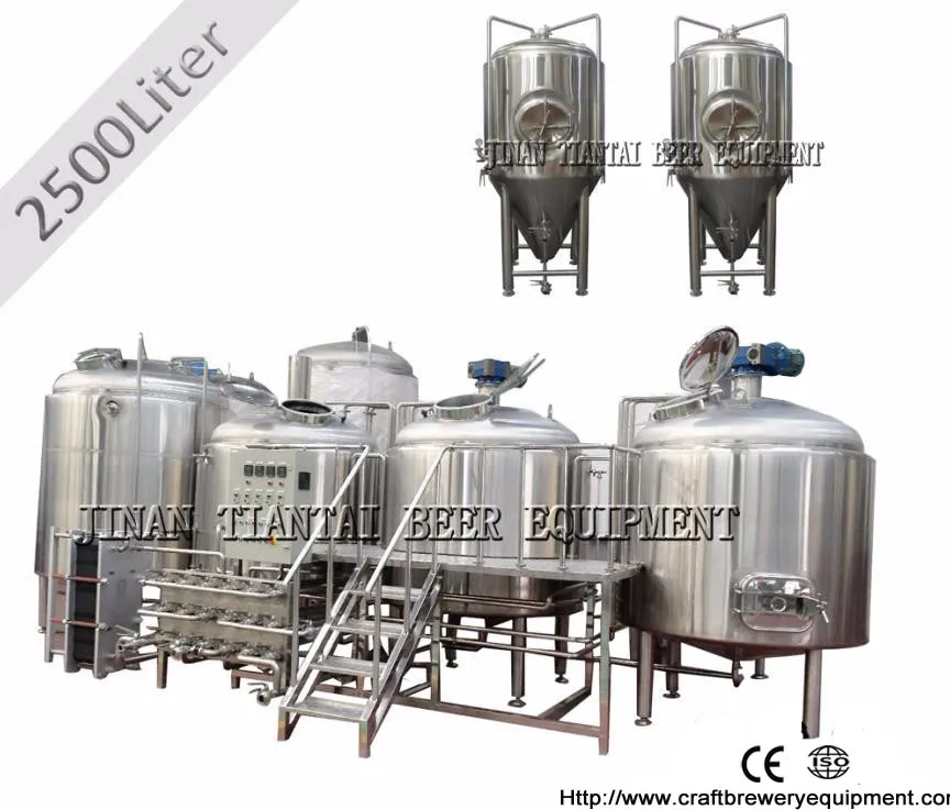 2500L craft two vessel brewing system for sale