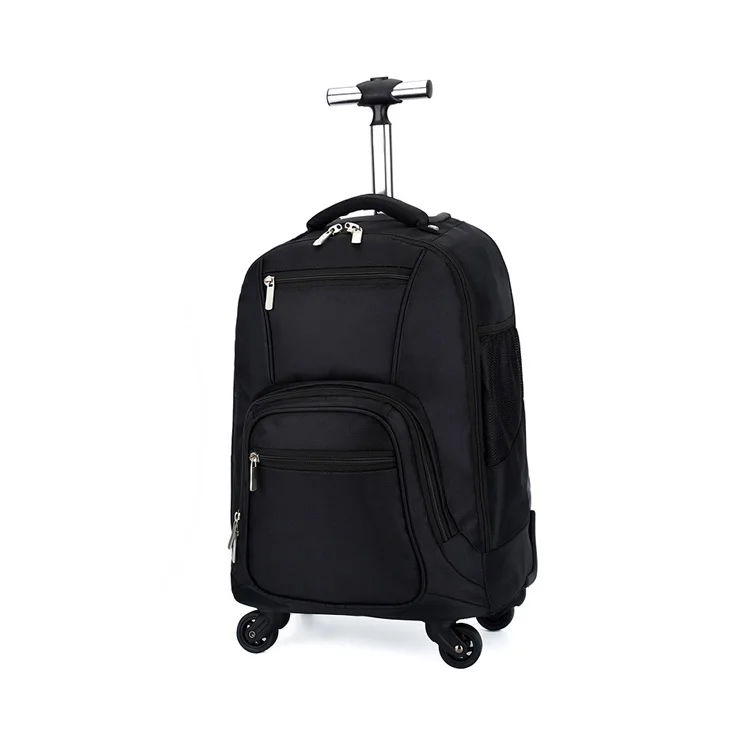 Custom Wholesale Polyester Travel Bag Trolley Luggage 18 Inch Laptop Backpack Travel Luggage