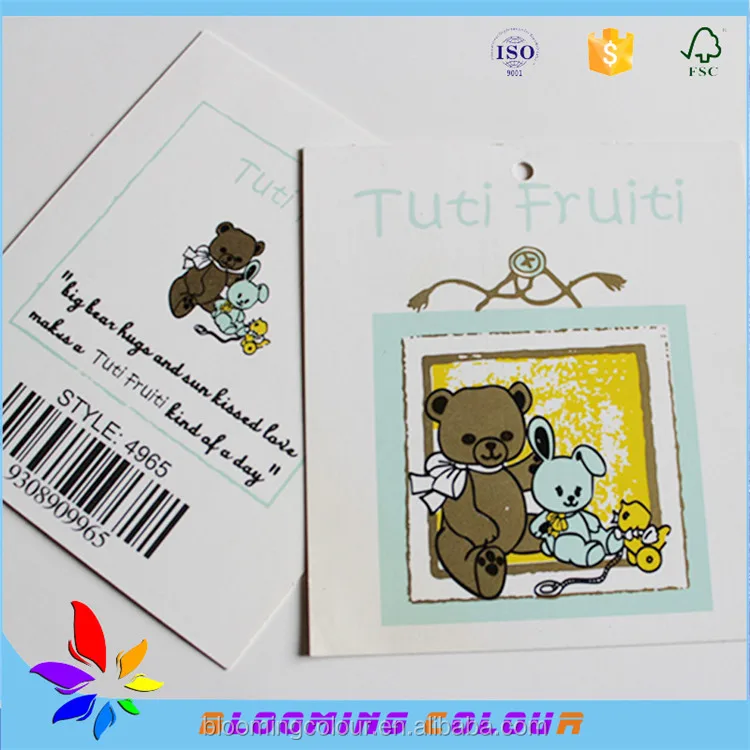 China custom made price tags for shoes and bags