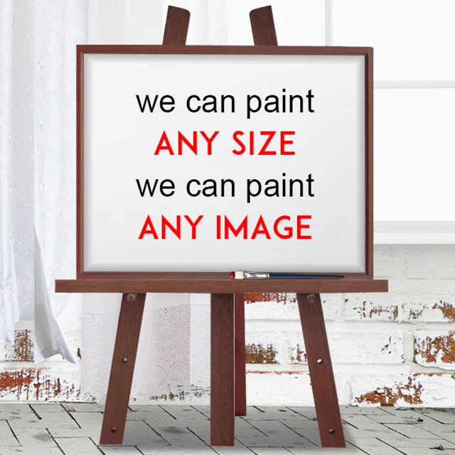 Photograph Handmade Painted Custom frame art high quality image Canvas Oil Painting Portrait figure & portrait paintings